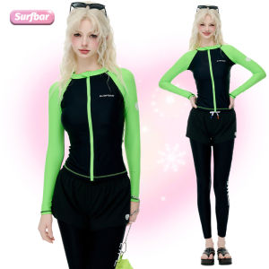 SURFBAR Women's Long Sleeve Swimsuit: UV Sun Protection & Quick Dry