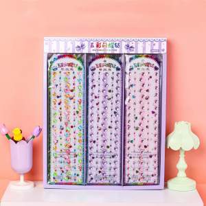 Colorful Diamond Acrylic Stickers Shiny Decorative Craft Supplies for Children Kindergarten Reward Stickers Creative Handmade