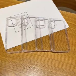 Ốp Lưng Trong Suốt Chống Ố Vàng Siêu Trong Suốt Cho iPhone 16 Pro Max 15 Plus 14 13 Mini 12 11 SE 2022 2020 - Vỏ Điện Thoại Bảo Vệ Hai Lớp Siêu Nhẹ