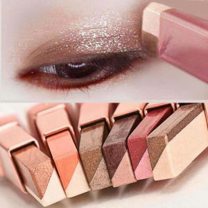 One-Step Makeup  Dual-Color Eyeshadow Stick  Highlighter Under-Eye Pen  Waterproof Sweatproof Lazy Gradient Eyeshadow