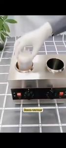 เครื่องทำความร้อนละลายซอส เครื่องทำความร้อน2ช่องละลายช็อกโกแลต เครื่องทำความร้อน เครื่องอุ่นซอสช็อกโกแลตขนาด2ช่อง