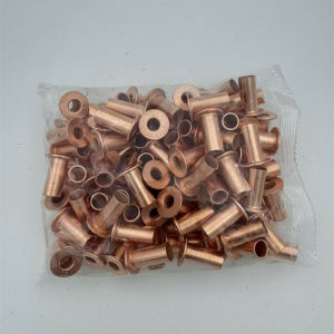 Heavy Duty Truck Brake Pad Copper Plated Rivet Iron Hollow Semi Rivet Brake Drum Bolts Hardware Tools Fasteners Rivets