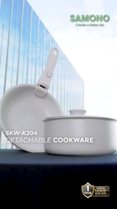 SAMONO Wajan Panci 4in1 Multifungsi Anti Lengket Food Grade Anti Racun Original SKW-204