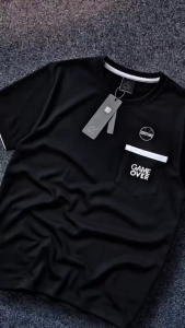 PAKET 3pcs Kaos Pocket Pria Brightwear List Classic Fashion Bahan katun Cardet 24s Premium