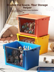 QIANQIN | Front Opening Large Transparent Plastic Storage Bin