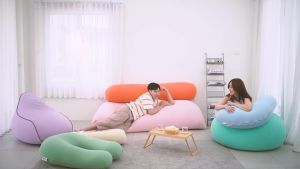 Support Pastel โยกิโบหมอนรองหลัง / หมอนอิงรูปตัว U 80x50x30 Cm.