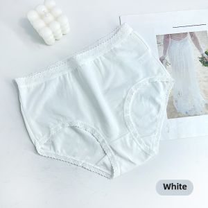 Yadeli Pure Cotton Triangle Panties High Waist Womens Underwear Butt Covering Simple Design plus Size for Plump Women
