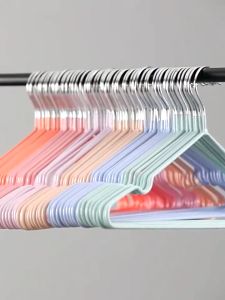10PCS Metal Hanger Non-slip Clothes Hanger Stainless Steel Drying Hanger Strong Cloth Hanger