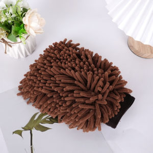 Găng Tay Rửa Xe Chenille Khăn Lau Lông Mềm Dụng Cụ Vệ Sinh Ô Tô Hai Mặt Chức Năng Chà Rửa Dày Dặn Vật Tư Chăm Sóc Xe Hơi