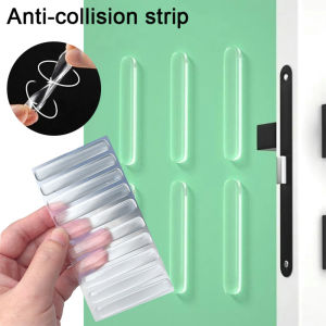 10 cái/bộ trong suốt Silicone chống va chạm nhãn dán cửa tự dính đồ nội thất gia đình bảo vệ tường Dải đệm im lặng