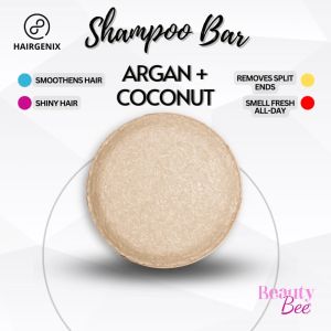 Hairgenix Natural ARGAN & COCONUT OIL Shampoo Bar Solid Bar Natural Organic All Variants Thickening Dandruff Lavender Peppermint Bendurya Giga Aloe Vera Tea Tree Argan Clove Ginger Lemon Color Preserve Henna Conditioner Bar Woops  Ecobar Organic Eco