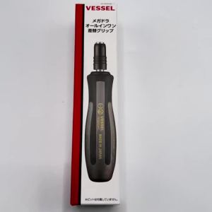 VESSEL | VESSEL 900ALWC 1/4 Inch Hex Screwdriver Handle Non Slip Quick Lock Bit Holder Professional Hand Repair Socket Tool