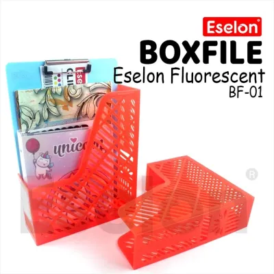 Box File Keranjang Eselon Fluorescent Warna / Keranjang Penyimpanan Map Buku File