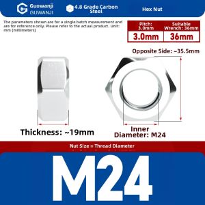 GUWANJI | Zinc Plated Hex Nut