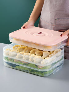 Hộp Đựng Bánh Bao Đông Nhanh Cấp Thực Phẩm Nhiều Lớp Hộp Đựng Trứng Bảo Quản Trong Tủ Lạnh Hộp Đựng Đồ Gia Dụng Bằng Nhựa PP