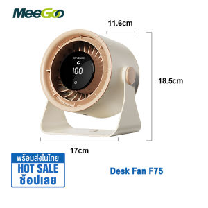 MeeGoo Desk fan พัดลมเดสก์ท็อป พัดลมตั้งโต๊ะ พัดลมขนาดเล็ก พัดลมเดสก์ท็อปขนาดเล็กแบบพกพา พัดลมชาร์จType-C 3600mAh พัดลมตั้งโต๊ะไฟฟ้า 3-11h