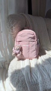 【LOCAL STOCK】BAGSMART Puffy Mini Backpack Lightweight College Bag Waterproof Cute Schoolbag for Women Casual Work