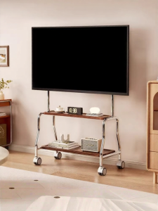 BESS | Adjustable TV Stand with Wheels and Mobile Cart 55-65 Inches