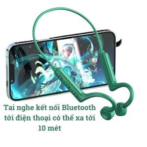 Tai nghe bluetooth không dây truyền âm thanh qua xương tai nghe không dây cho thể thao chạy bộ xe đạp
