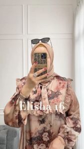 Zahira1808 Elisha 16 Dress Bahan ArmaniSilk Import Gamis Syari Murah Trendi Baju Syari Muslim Wanita Ibu Terlaris Baju Pesta Best Seller Gamis