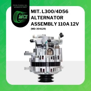 ALTERNATOR ASSEMBLY ASSY Mitsubishi L300 L-300 / 4D56 110A 12V Volts Double Pulley w/ Vacuum