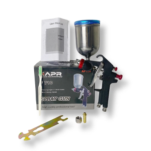 XAPR spray gun F710 14 lubang alat semprot cat nozzle 15mm tabung atas 400ml kualitas sama meiji