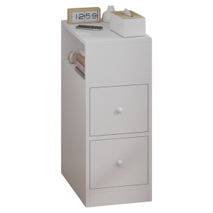 Modern Minimalist Mobile Bedside Table Small Living Room Sofa Side Table Storage Cabinet Home Bedroom Organizer Furniture