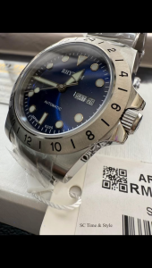 ⌚ RHYTHM Classic AR1218S (Blue) Automatic Watch | Japan Miyota 8205 movement