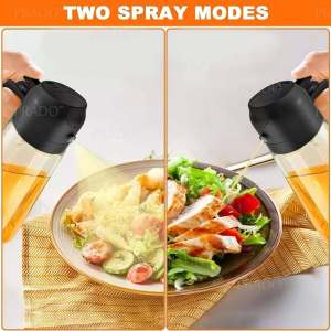 2 In 1 Pour & Spray Kitchen Oil Bottle Anti Leakage Cooking Oil Dispenser Non-Oil-Stick Oil Pourer Oil Sprayer Dual-Use Oil Pot 470ml喷倒油壶