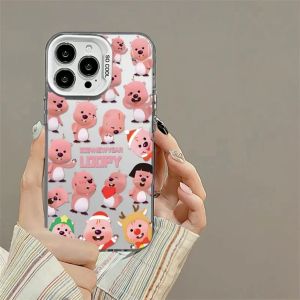 New Year Beaver Loopy Protective Phone Case for Apple 11 15Pro Max iPhone 14/13 OnePlus 12 Redmi K70 Xiaomi 100 Honor 80 Huawei Mate 60 pro