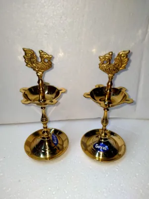 brass mini kutthuvilaku best qualiti solid ..price for 1 pair