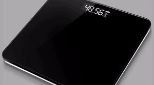 Promo Not FREE BATTERY 26x26 180kg Timbangan Badan Digital Kaca Black Hitam Scale Electronik Body Fitness