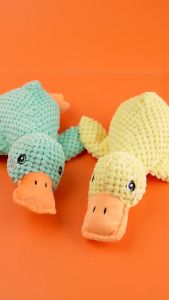 Hobilic Boneka Gigit Mainan Anjing Plush Squeaky Pet Toys Bunyi Model Burung Bebek Platypus
