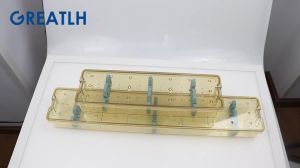 Plastic Endoscope Sterilization Tray Case & Silica Gel Sterilization Tray Case 2024