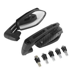 Motorcycle Mirrors 8mm/10mm Rearview Side Mirror For Yamaha Suzuki Kawasaki Cafe Racer Scooter Motocross Dirt Bike
