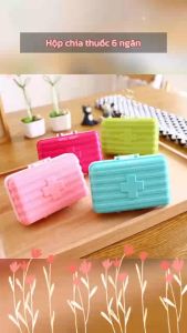 Hộp Đựng Thuốc Mini 6 Ngăn | Hộp Thuốc Gia Đình Nhỏ Gọn | Chia Thuốc Tiện Lợi | Vali Mini Dễ Thương | Giao Ngẫu Nhiên