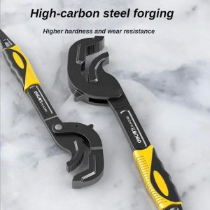 deli | Adjustable Activity Wrench Universal Wrench Tool Set Open Mouth Universal Opening Wrench Single Multi-Function Fast Automatic