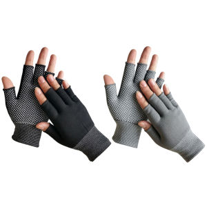 Half Finger Nylon Gym Gloves Breathable Driving Gloves Riding Gloves Workout Mittens for Cycling Fishing Driving