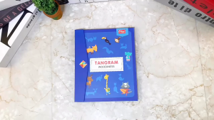 Wooden Jigsaw Magnetic Tangram Puzzle Book Educational Toys For Children Baby Kid Portable Montessori Learning Intellige