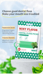 250/100/50pcs Mint Flavor Floss Stick Adult Home Pack High-grade Ultra-fine Teeth Floss Cleaning Home Essential Disposable Floss