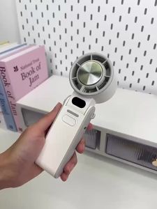 Quạt cầm tay làm mát tốc độ cao di động 3600mAh có thể sạc lại 100 tốc độ gió điều chỉnh quạtgấp gọn làm mát không khí turbo