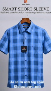 Áo sơ mi tay ngắn Khatoco Sale 20% 350K(Giá tem 438k)(S2XL)