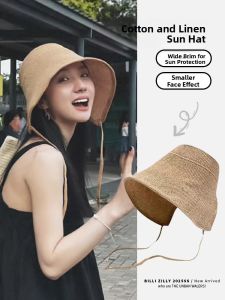 BILLI ZILLY | Summer Straw Hat Sun Protection Beach Hat Women Childrens Fisherman Hat