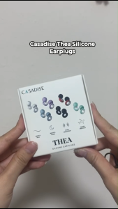(SG) CASADISE THEA Silicone Earplugs (-27dB) Noise Reducing Reusable Earbuds for Sleep Focus Study Travel