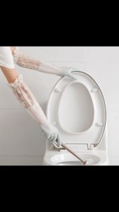 Glove Panjang Household Washing Glove Waterproof Anti-Slip Inner Cotton Sarung Tangan Pembersihan Rumah 厨房手套 洗碗手套防水加长