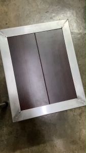 เก้าอี้สแตนเลสหน้าอลูมีเนียมลายไม้ (สีอ่อน-สีเข้ม) แข็งแรง ทนทาน จัดส่งไว - กระบวนการดูแลในระยะยาว