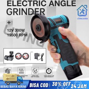 Penggiling Sudut Portable 12V: Mesin Gerinda Tangan Listrik 19500RPM