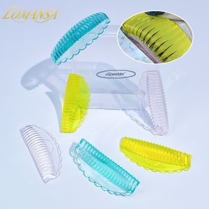 Lomansa 4 Pairs C Curl Silicone Eyelash Perm Pads Sticky Lashes Rods Shield Lifting 3D Eyelash Curler Accessories Makeup Tool
