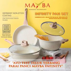 PANCI SUSU SAUCEPAN Mayba Infinity 18cm Premium Glowing Granite Pan