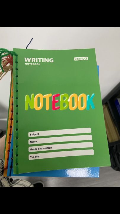 10PCS Writing Composition notebook 80 Leaves A5 grade 1-5 School YARN Waterproof 10Colors notepad